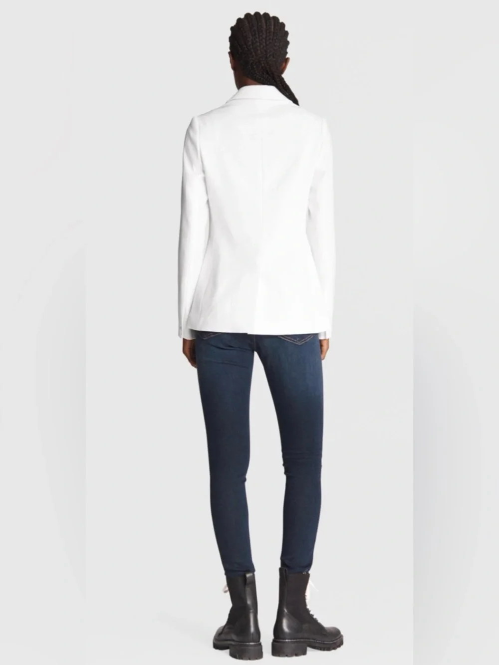 rag & bone Nyx Blazer in White 6 - Picture 3 of 15